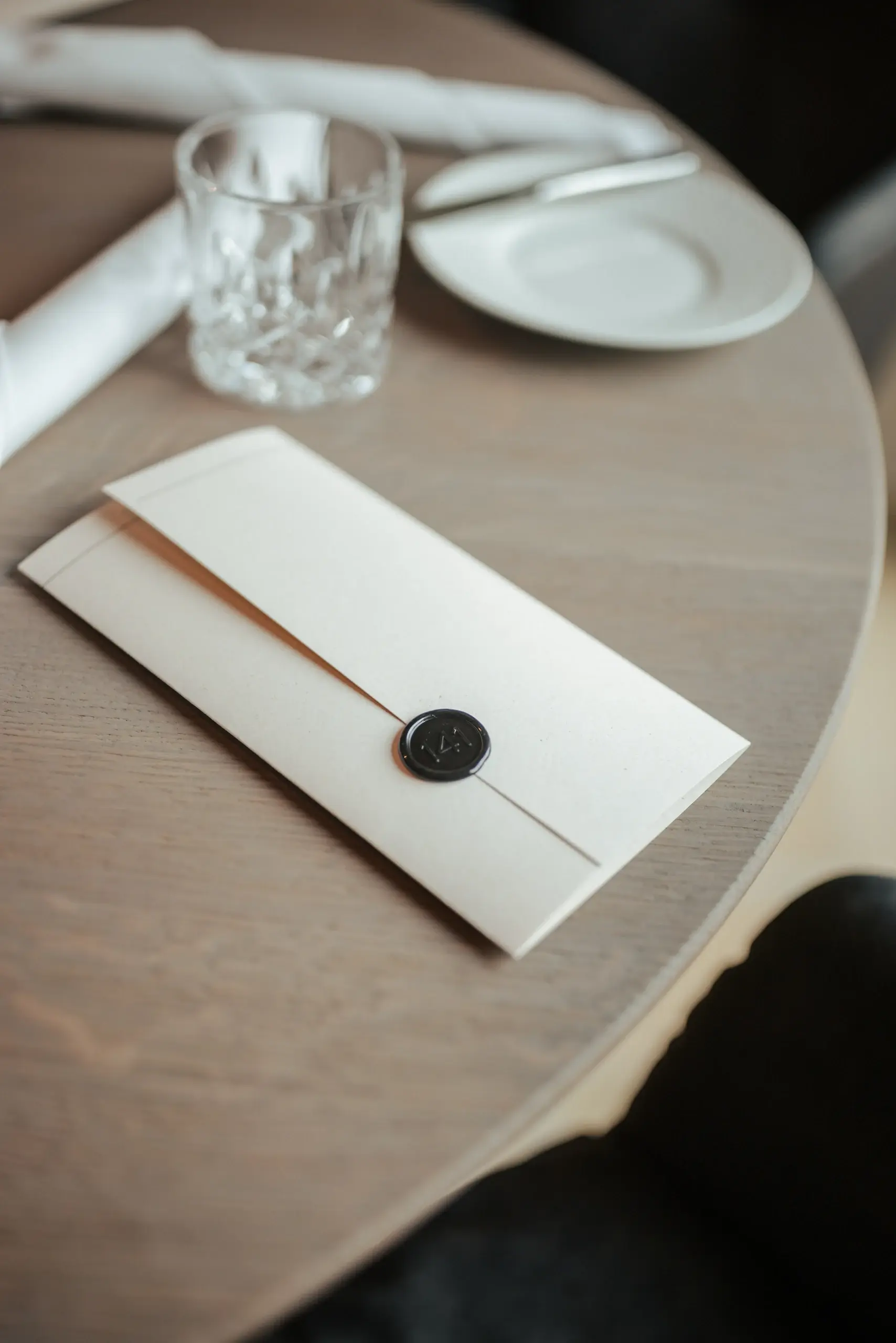 Hochwertige Menükarte des Restaurant 141