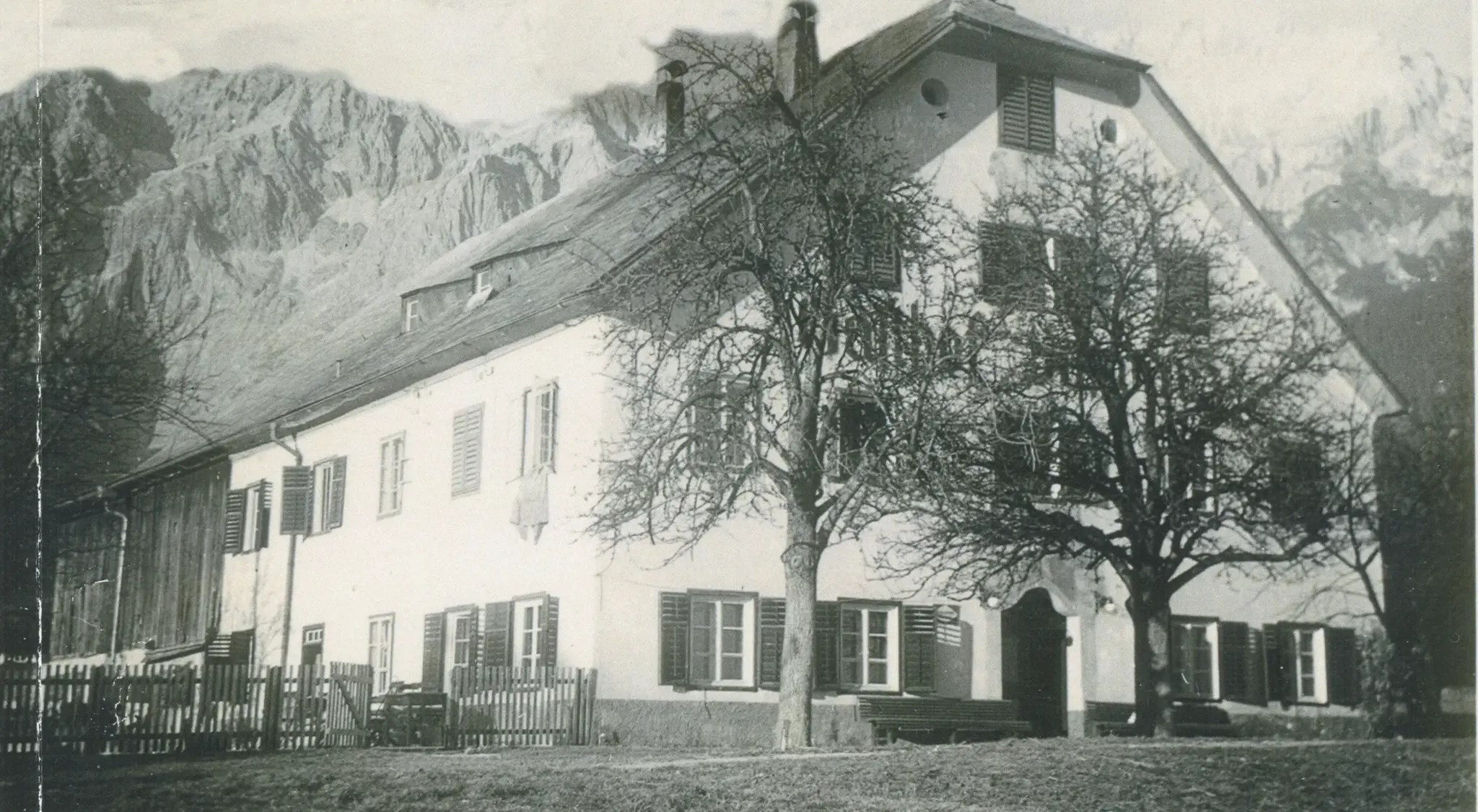 Historisches Stammhaus Obermieming 141 im Jahr 1958
